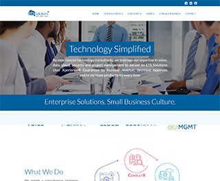 screenshot of ets solutions' website